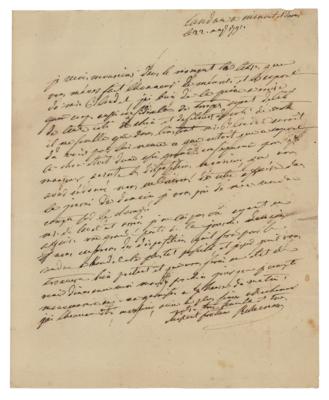 Lot #531 Francois Christophe de Kellermann Autograph Letter Signed - Image 1