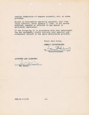 Lot #937 Sal Mineo Document Signed - Image 2