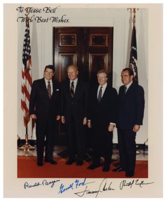 Lot #13 Four Presidents Signed Photograph - Image 1