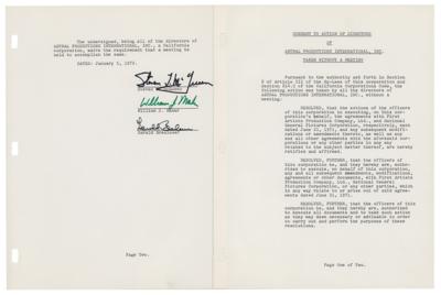 Lot #880 Steve McQueen Document Signed - Image 1