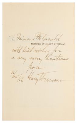 Lot #91 Harry S. Truman Signed Book - Image 2