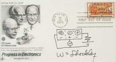 Lot #400 William Shockley Signed Sketch - Image 2