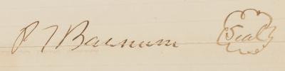 Lot #108 P. T. Barnum Document Signed - Image 3