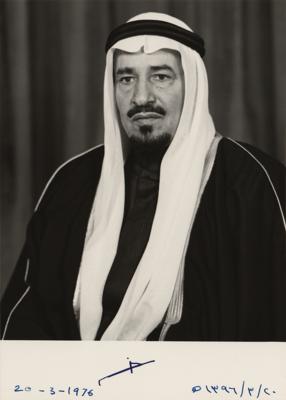 Lot #329 King Khalid Signed Photograph - Image 1