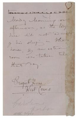Lot #371 Caroline Norton Autograph Letter Signed - Image 4