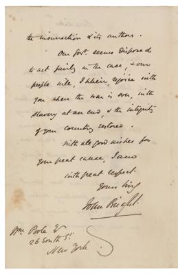 Lot #222 John Bright: 