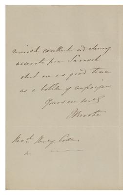 Lot #224 James Brooke, Rajah of Sarawak Autograph Letter Signed - Image 2