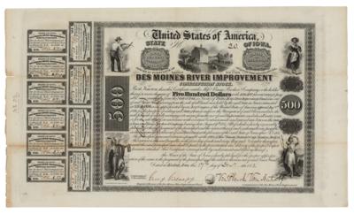 Lot #447 Des Moines River Improvement Construction Bond - Image 1