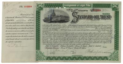 Lot #123 William Rockefeller and Henry M. Flagler