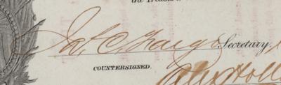 Lot #129 Henry Wells and J. C. Fargo Signed Stock Certificate - Image 3