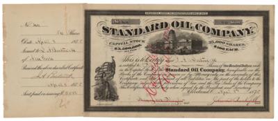 Lot #121 John D. Rockefeller and Henry M. Flagler