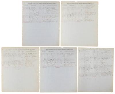 Lot #126 Cornelius Vanderbilt Twice-Signed Bond Ledger - Image 3