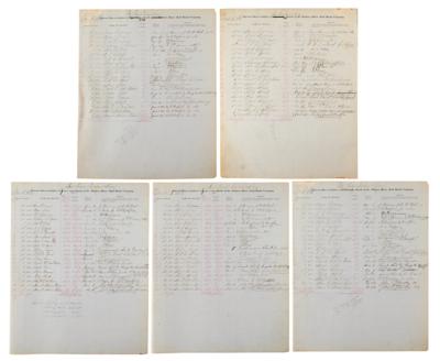 Lot #126 Cornelius Vanderbilt Twice-Signed Bond Ledger - Image 4