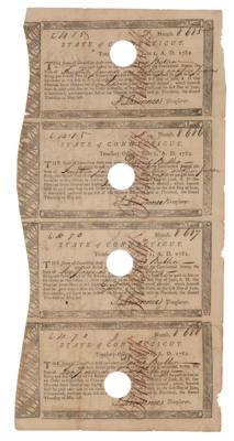 Lot #547 Revolutionary War: Connecticut Pay Orders Pay Orders - Image 1