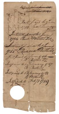 Lot #497 Robert Freeman: Rare payment made to a black soldier 