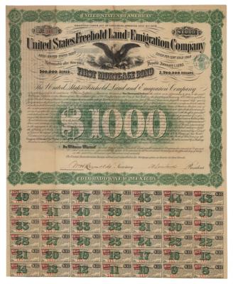 Lot #506 Ambrose Burnside Signed Mortgage Bond - Image 1