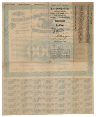 Lot #506 Ambrose Burnside Signed Mortgage Bond - Image 2