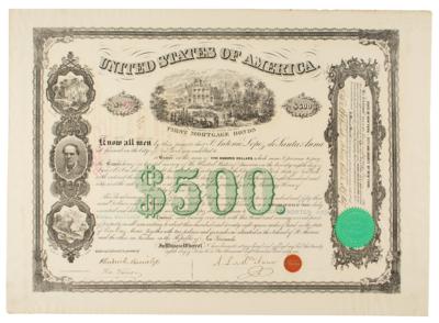 Lot #157 Antonio Lopez de Santa Anna Signed Mortgage Bond - Image 1
