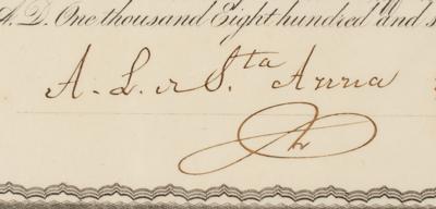 Lot #157 Antonio Lopez de Santa Anna Signed Mortgage Bond - Image 2