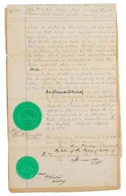 Lot #234 Alexander Cassatt Document Signed - Image 3