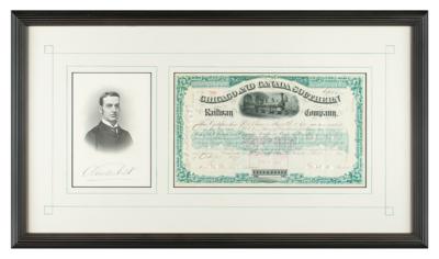 Lot #422 Cornelius Vanderbilt II Signed Stock