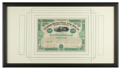 Lot #514 Grenville M. Dodge Signed Stock