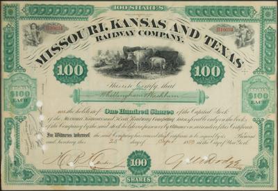 Lot #514 Grenville M. Dodge Signed Stock Certificate - Image 2