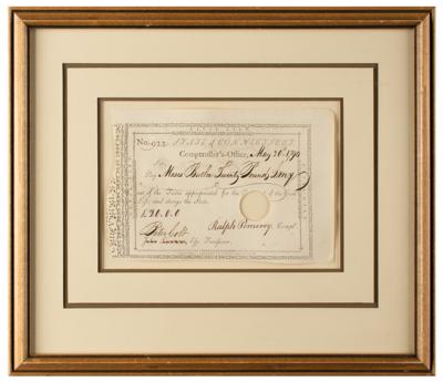 Lot #243 Connecticut Pay Order Signed Document - Image 1