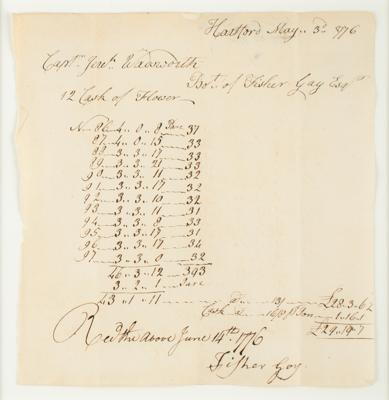 Lot #509 Connecticut: Revolutionary War Requisition Document Document - Image 1