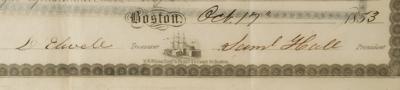 Lot #448 East Boston Dry Dock Company Stock Certificate Document - Image 3
