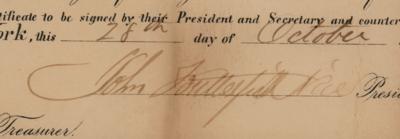 Lot #114 William Fargo and John Butterfield Signed Stock Certificate - Image 3