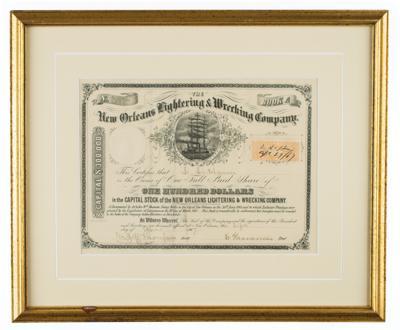 Lot #472 New Orleans Lightering and Wrecking Company Stock Certificate Stock Certificate - Image 2