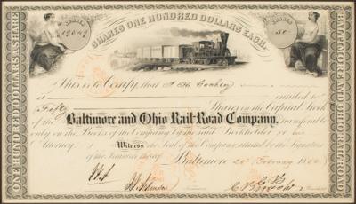 Lot #435 Baltimore and Ohio Rail-Road Company Stock Certificate Stock Certificate - Image 2