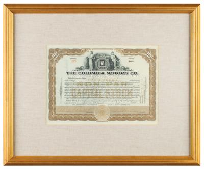 Lot #443 Columbia Motors Company Stock Certificate - Image 2