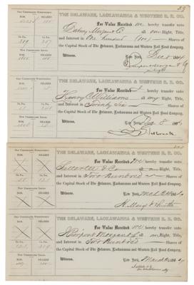 Lot #360 J. Pierpont Morgan Signed Stock Transfer Document - Image 1