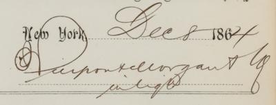 Lot #360 J. Pierpont Morgan Signed Stock Transfer Document - Image 2