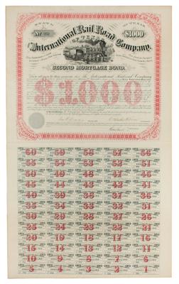 Lot #457 International Railroad Company of Texas Bond - Image 1