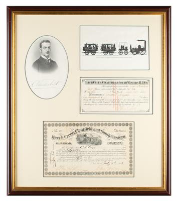 Lot #421 Cornelius Vanderbilt II (2) Signed Stock
