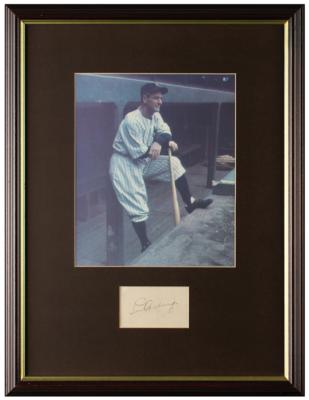 Lot #984 Lou Gehrig Signature - Image 1