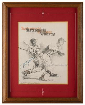 Lot #1001 Boston Red Sox: Williams and Yastrzemski Signed Limited Edition Print - Image 1