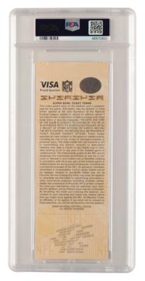 Lot #1022 Super Bowl XLII Full Ticket - PSA GEM MT 10 - Image 2