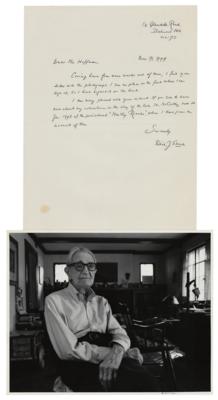 Lot #405 Dirk Jan Struik Signed Photograph and Autograph Letter Signed - Image 1