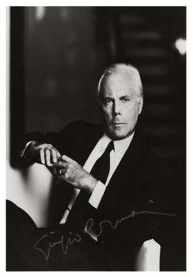 Lot #620 Giorgio Armani Signed Photograph - Image 1