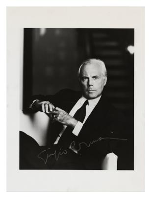 Lot #620 Giorgio Armani Signed Photograph - Image 2