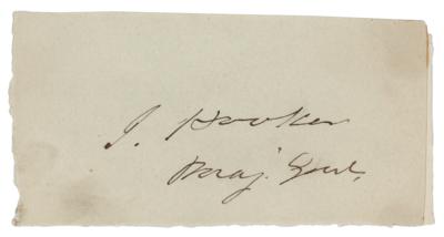 Lot #528 Joseph Hooker Signature - Image 1