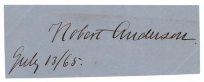 Lot #501 Robert Anderson Signature - Image 1