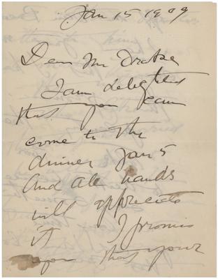Lot #628 Charles Dana Gibson Autograph Letter Signed - Image 1