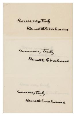 Lot #675 Kenneth Grahame (6) Signatures - Image 1