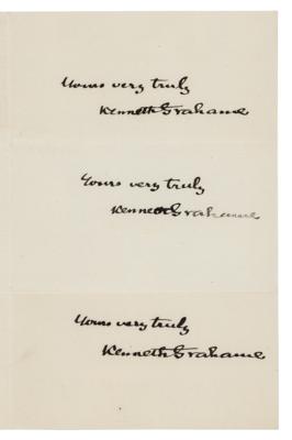 Lot #675 Kenneth Grahame (6) Signatures - Image 2