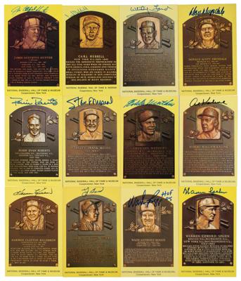 Lot #995 Baseball Hall of Famers (93) Signed HOF Cards - Image 1